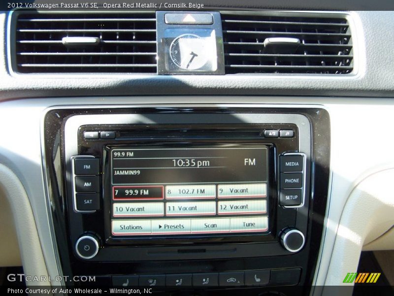 Opera Red Metallic / Cornsilk Beige 2012 Volkswagen Passat V6 SE