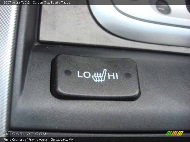 Carbon Gray Pearl / Taupe 2007 Acura TL 3.2