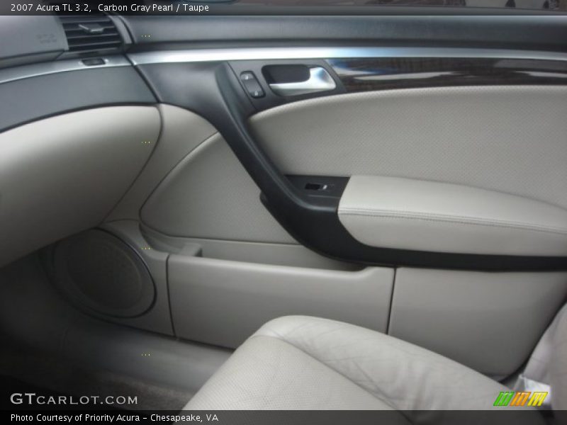 Carbon Gray Pearl / Taupe 2007 Acura TL 3.2