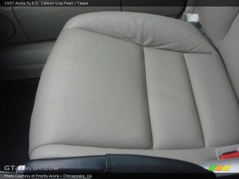 Carbon Gray Pearl / Taupe 2007 Acura TL 3.2