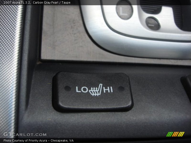 Carbon Gray Pearl / Taupe 2007 Acura TL 3.2