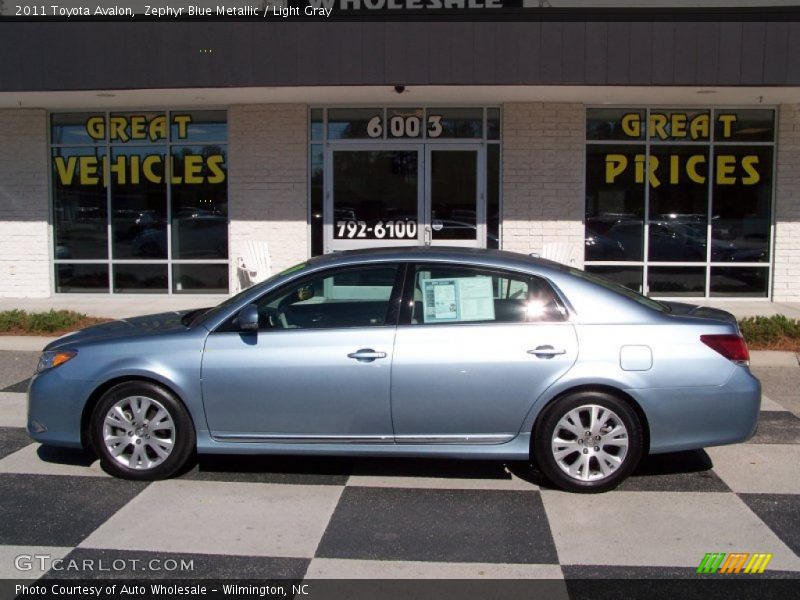Zephyr Blue Metallic / Light Gray 2011 Toyota Avalon