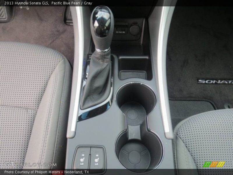 Pacific Blue Pearl / Gray 2013 Hyundai Sonata GLS