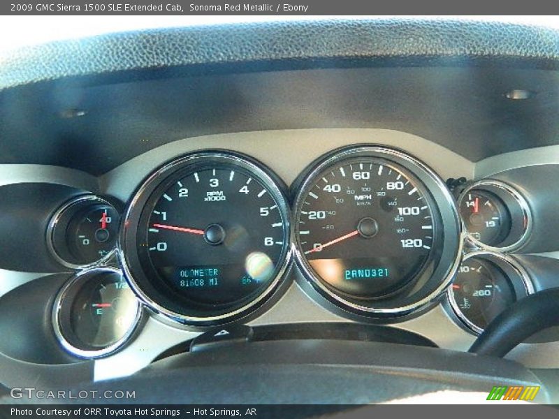 Sonoma Red Metallic / Ebony 2009 GMC Sierra 1500 SLE Extended Cab