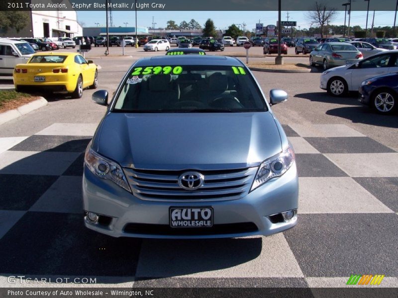 Zephyr Blue Metallic / Light Gray 2011 Toyota Avalon