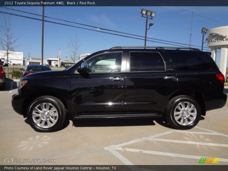 Black / Red Rock 2012 Toyota Sequoia Platinum 4WD
