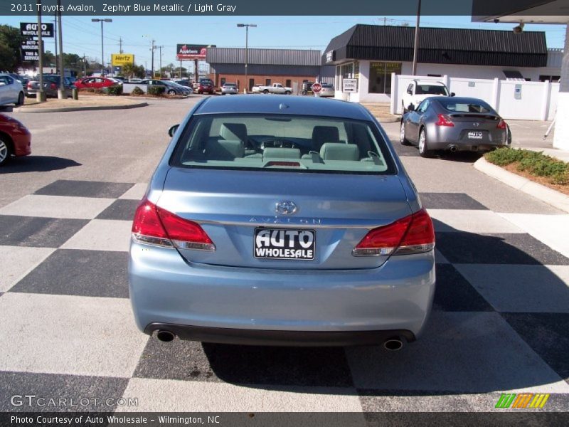 Zephyr Blue Metallic / Light Gray 2011 Toyota Avalon