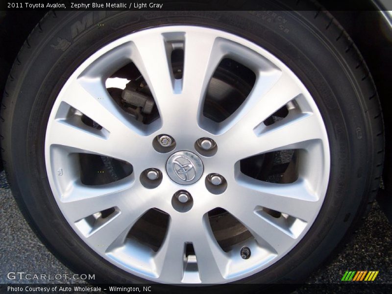 Zephyr Blue Metallic / Light Gray 2011 Toyota Avalon