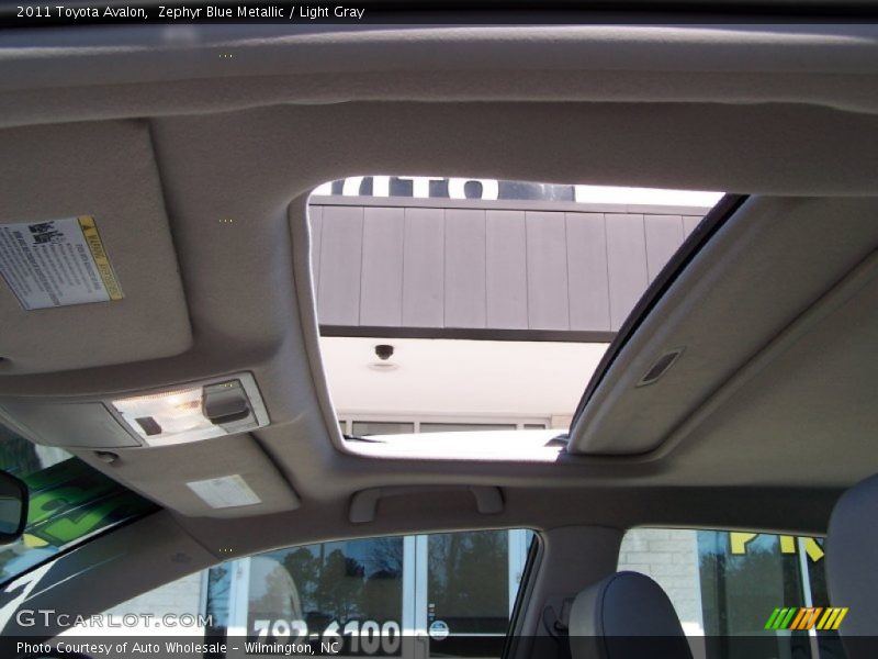 Zephyr Blue Metallic / Light Gray 2011 Toyota Avalon