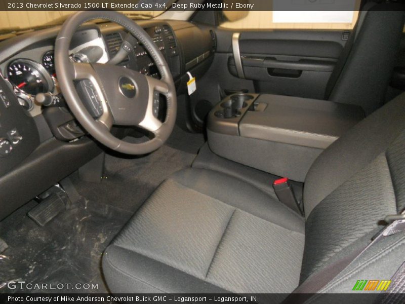 Ebony Interior - 2013 Silverado 1500 LT Extended Cab 4x4 