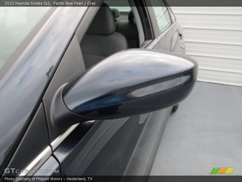 Pacific Blue Pearl / Gray 2013 Hyundai Sonata GLS