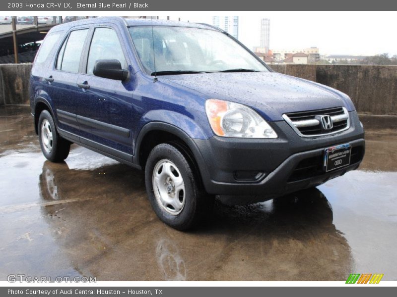 Eternal Blue Pearl / Black 2003 Honda CR-V LX