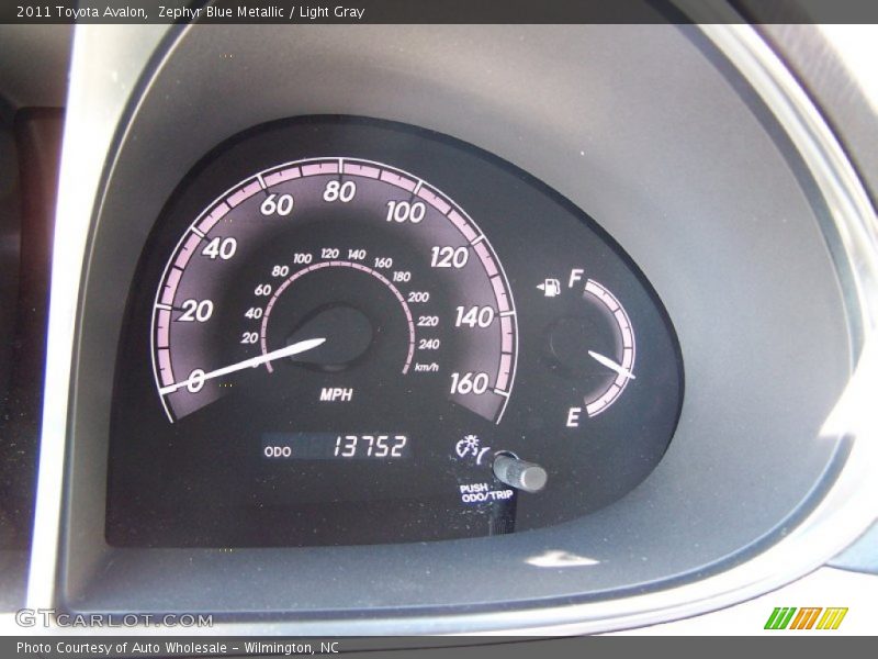Zephyr Blue Metallic / Light Gray 2011 Toyota Avalon