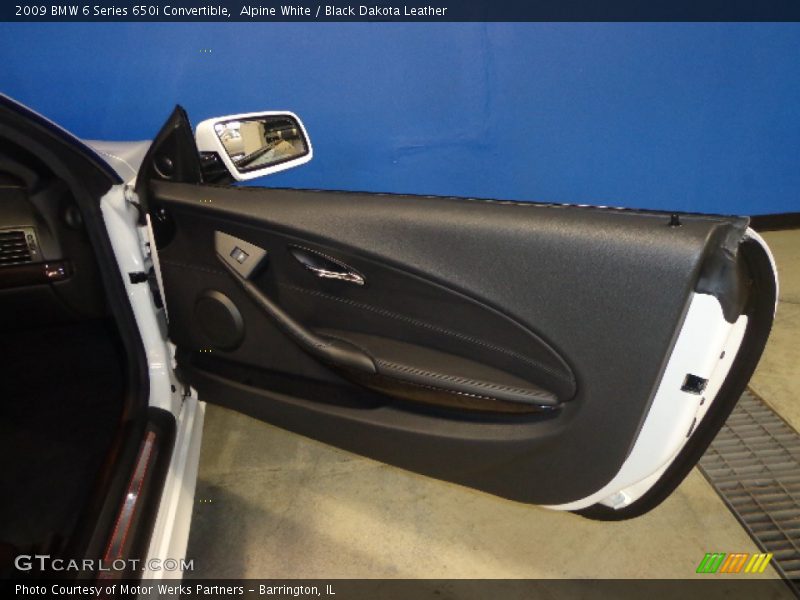 Alpine White / Black Dakota Leather 2009 BMW 6 Series 650i Convertible