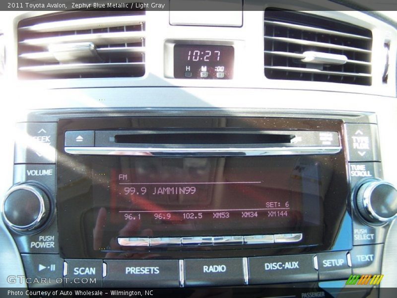 Zephyr Blue Metallic / Light Gray 2011 Toyota Avalon