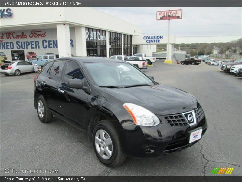 Wicked Black / Gray 2010 Nissan Rogue S