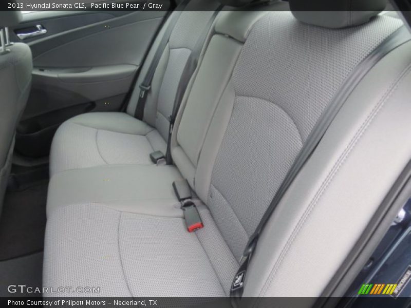 Pacific Blue Pearl / Gray 2013 Hyundai Sonata GLS