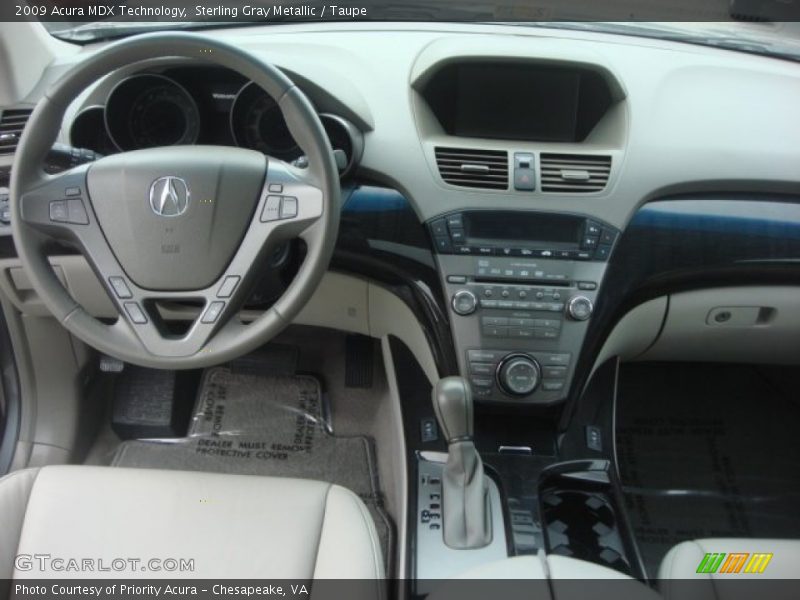 Sterling Gray Metallic / Taupe 2009 Acura MDX Technology