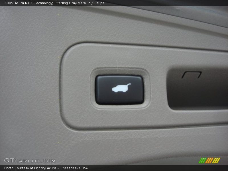 Sterling Gray Metallic / Taupe 2009 Acura MDX Technology