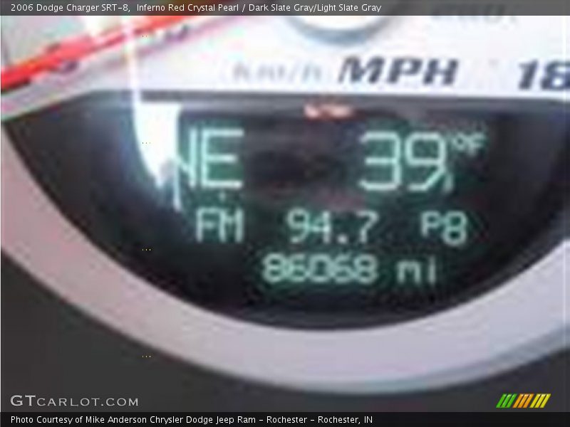 Inferno Red Crystal Pearl / Dark Slate Gray/Light Slate Gray 2006 Dodge Charger SRT-8