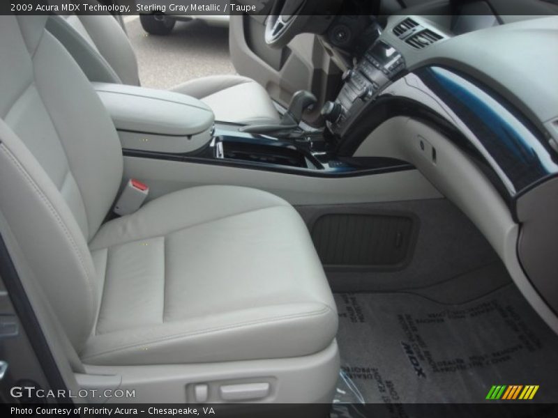 Sterling Gray Metallic / Taupe 2009 Acura MDX Technology