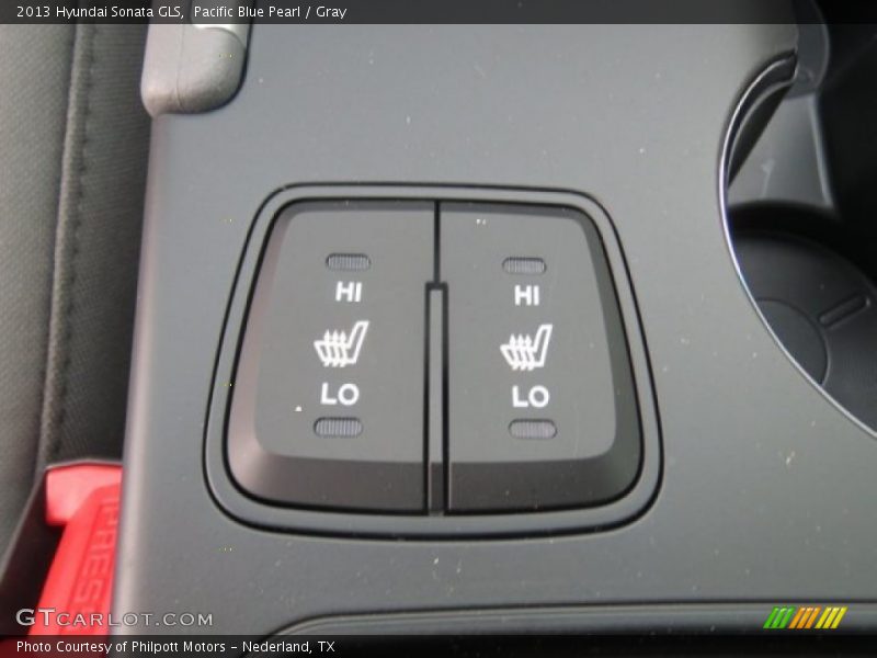 Pacific Blue Pearl / Gray 2013 Hyundai Sonata GLS