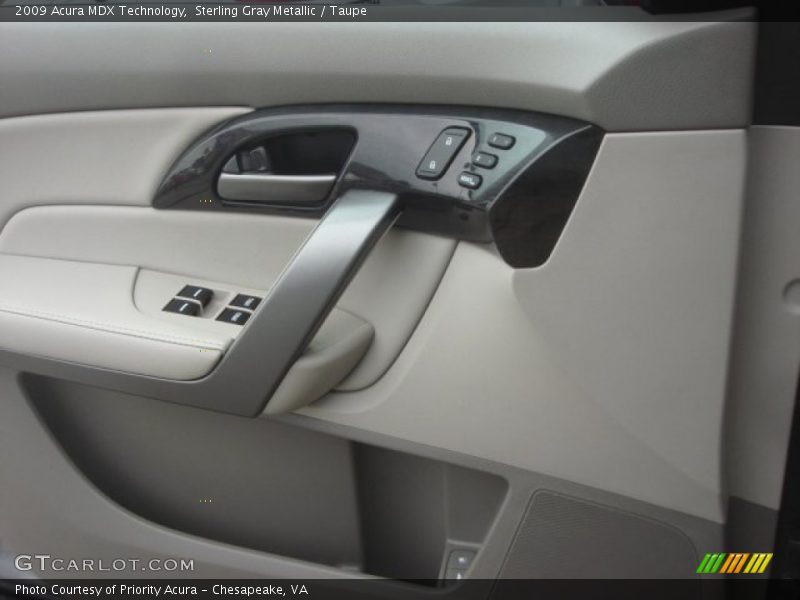 Sterling Gray Metallic / Taupe 2009 Acura MDX Technology