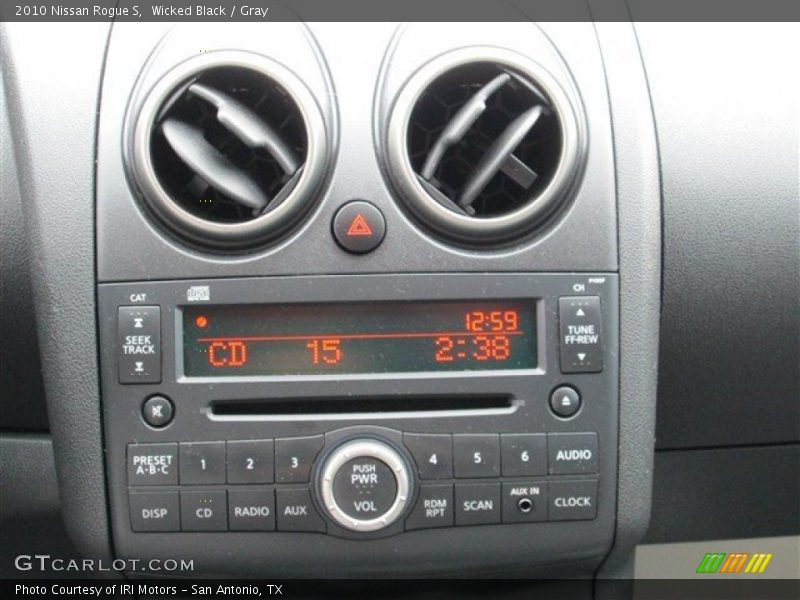 Wicked Black / Gray 2010 Nissan Rogue S