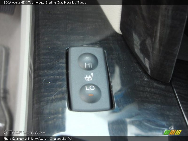 Sterling Gray Metallic / Taupe 2009 Acura MDX Technology