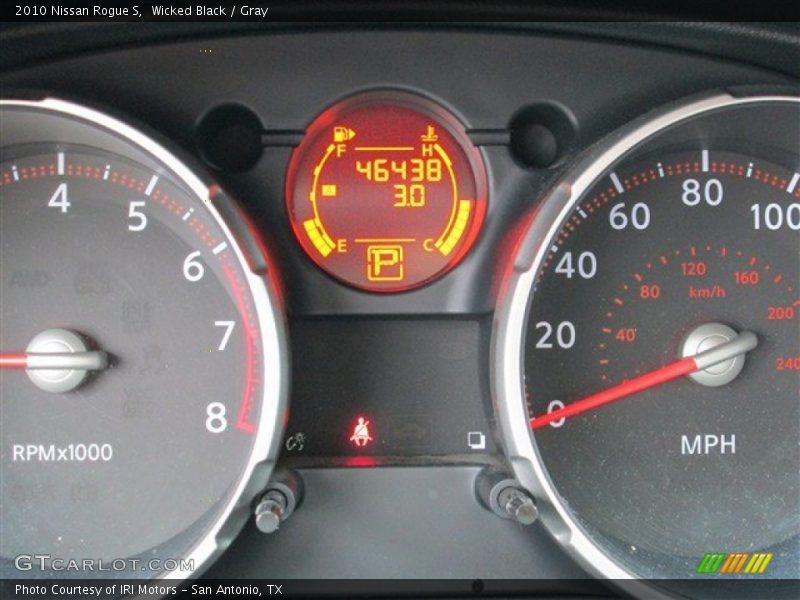 Wicked Black / Gray 2010 Nissan Rogue S