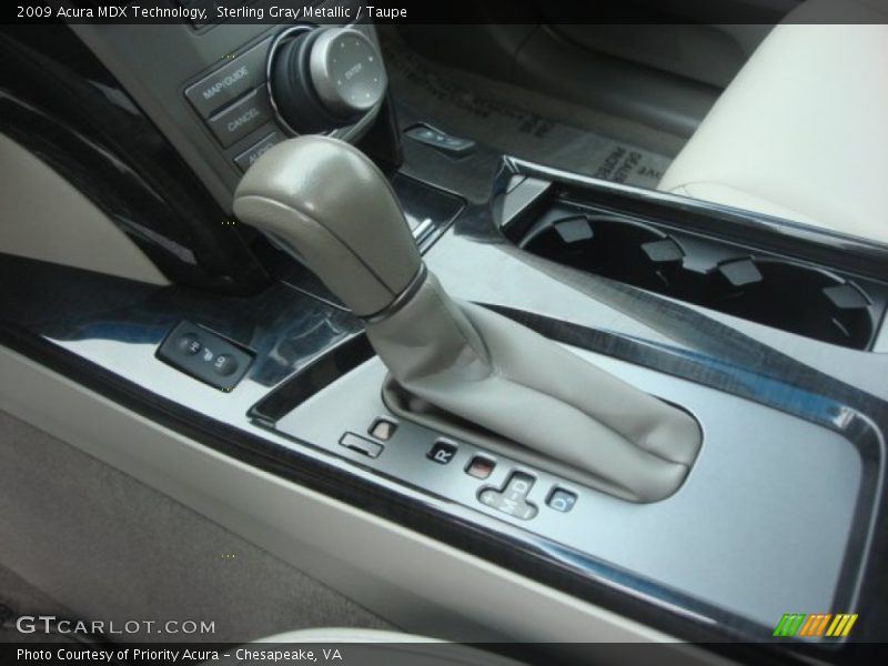 Sterling Gray Metallic / Taupe 2009 Acura MDX Technology