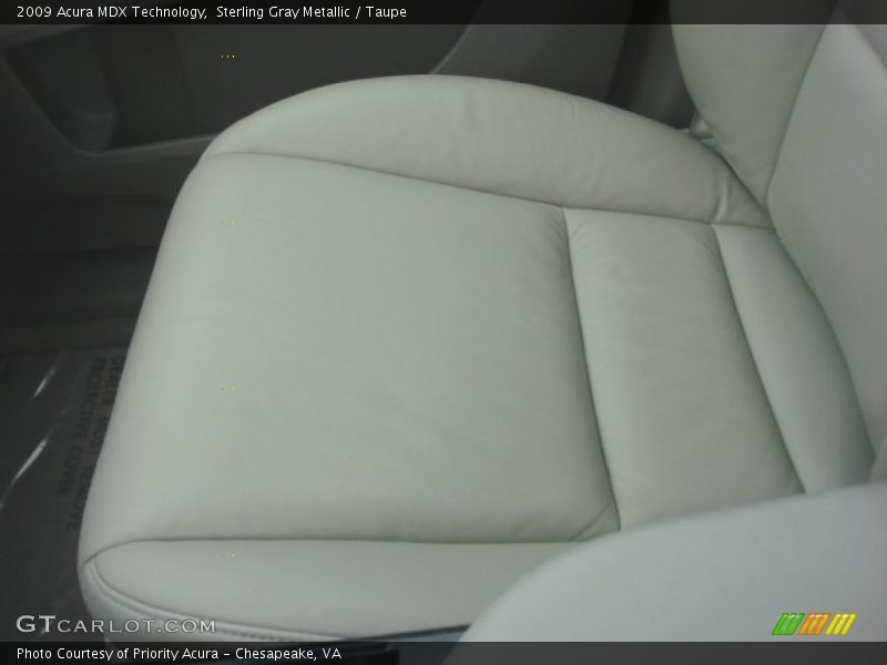 Sterling Gray Metallic / Taupe 2009 Acura MDX Technology
