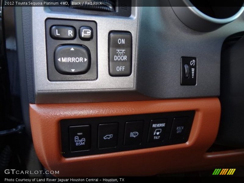 Controls of 2012 Sequoia Platinum 4WD