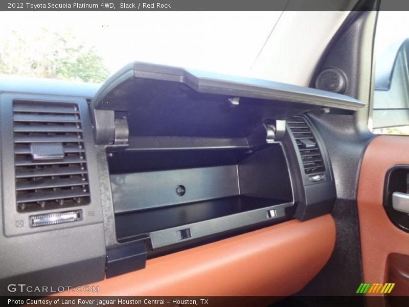 Black / Red Rock 2012 Toyota Sequoia Platinum 4WD
