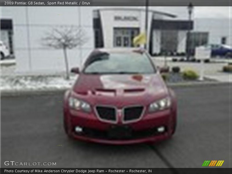Sport Red Metallic / Onyx 2009 Pontiac G8 Sedan