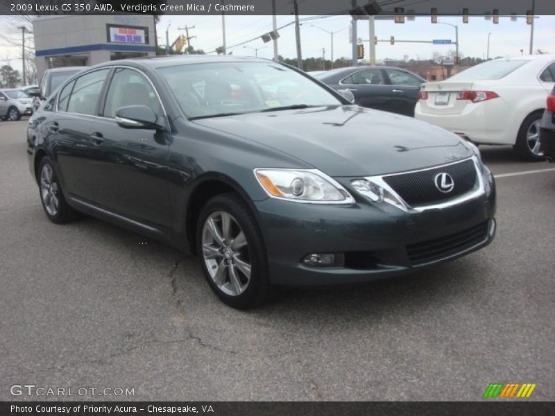 Verdigris Green Mica / Cashmere 2009 Lexus GS 350 AWD