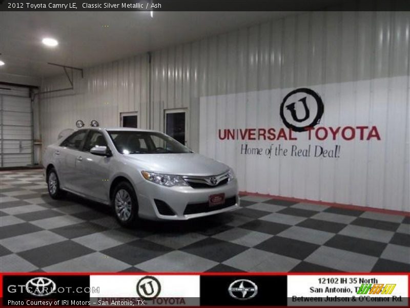 Classic Silver Metallic / Ash 2012 Toyota Camry LE