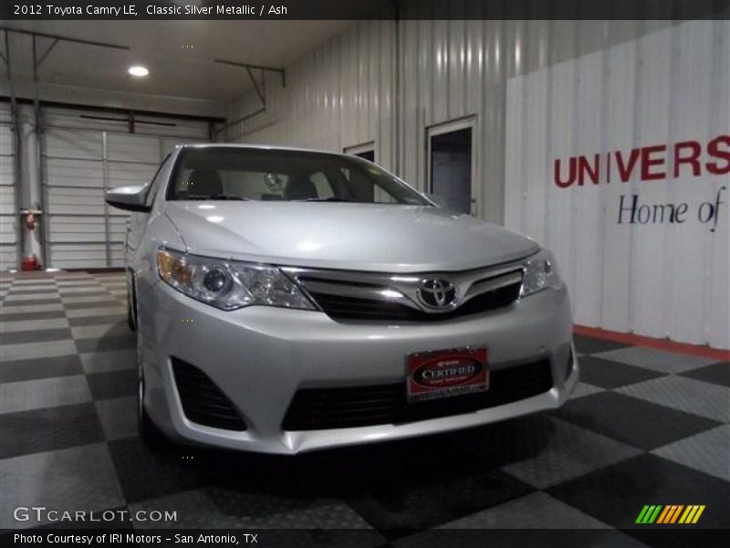 Classic Silver Metallic / Ash 2012 Toyota Camry LE