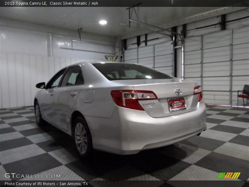 Classic Silver Metallic / Ash 2012 Toyota Camry LE