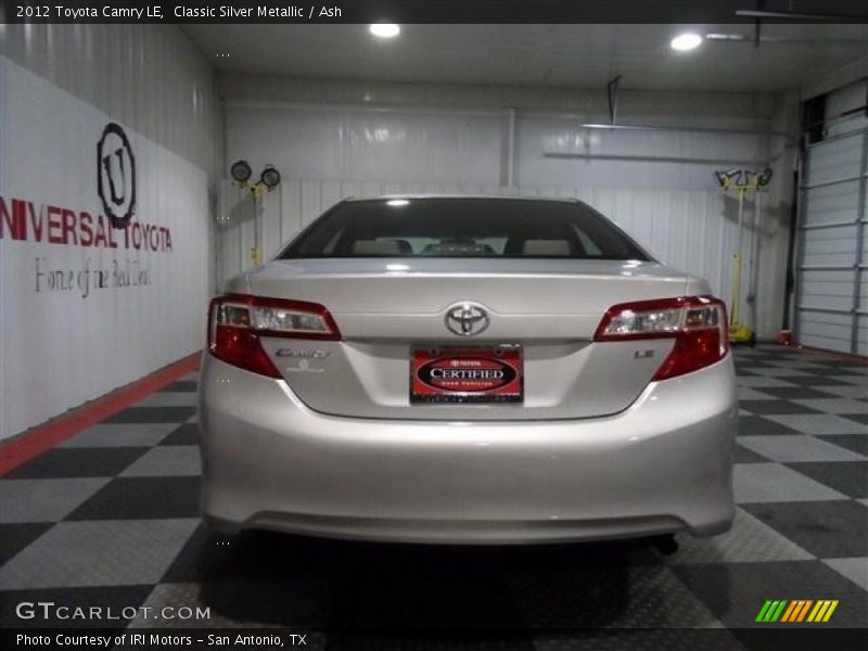 Classic Silver Metallic / Ash 2012 Toyota Camry LE