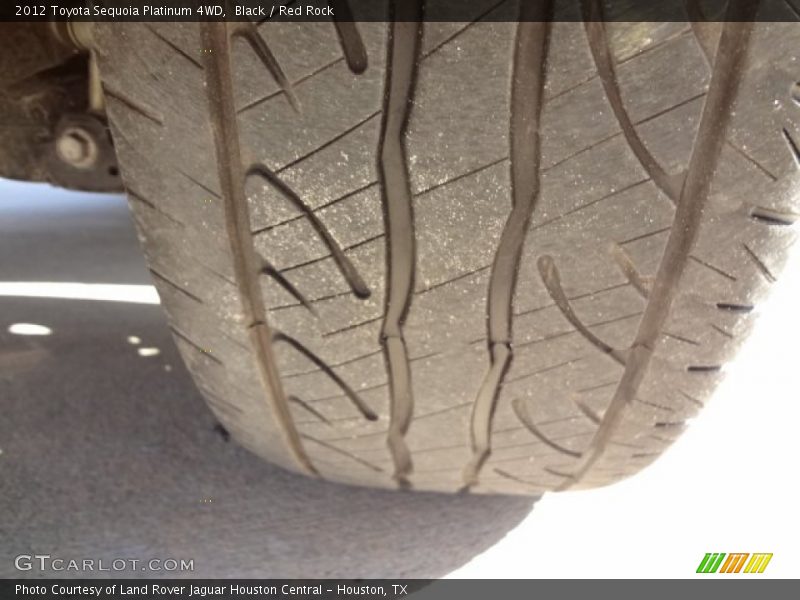Black / Red Rock 2012 Toyota Sequoia Platinum 4WD