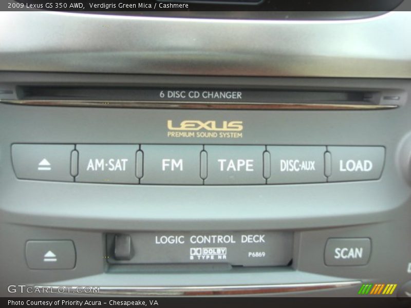 Controls of 2009 GS 350 AWD