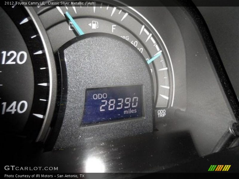 Classic Silver Metallic / Ash 2012 Toyota Camry LE