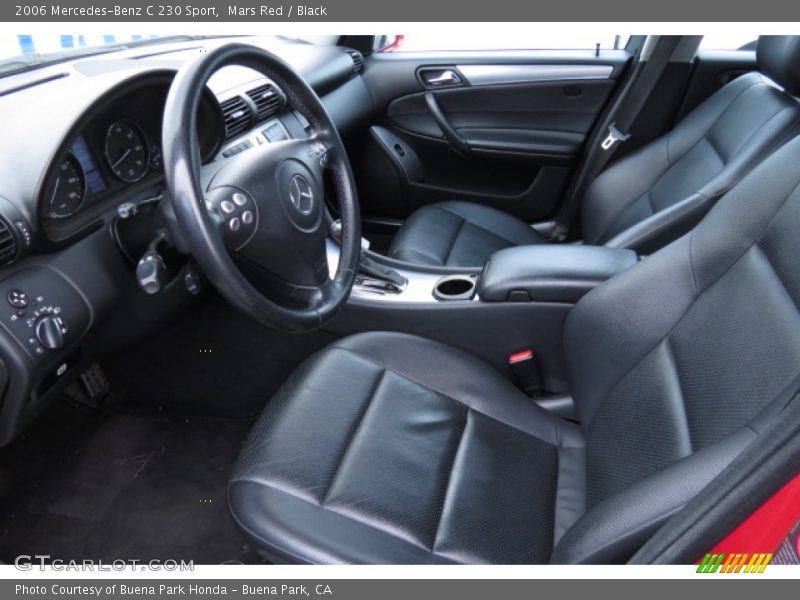 Front Seat of 2006 C 230 Sport