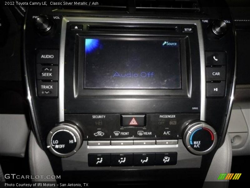 Classic Silver Metallic / Ash 2012 Toyota Camry LE