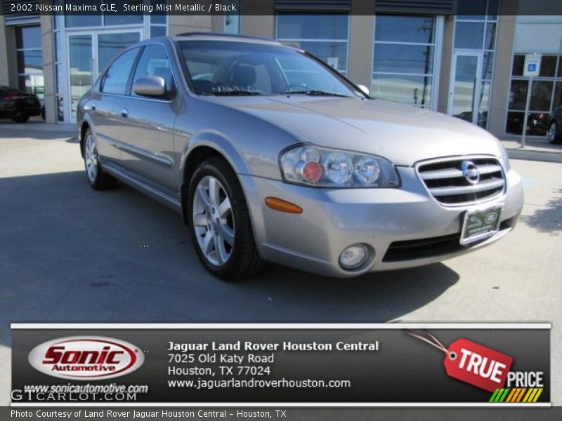 Sterling Mist Metallic / Black 2002 Nissan Maxima GLE