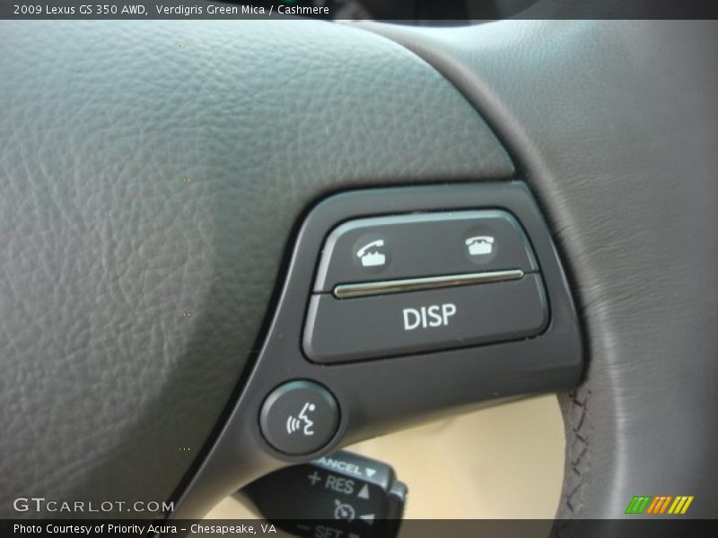 Controls of 2009 GS 350 AWD