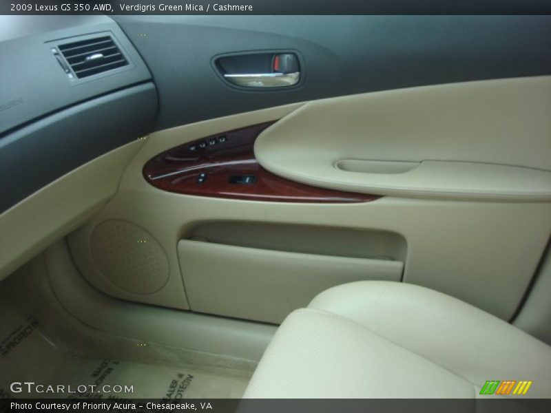 Verdigris Green Mica / Cashmere 2009 Lexus GS 350 AWD