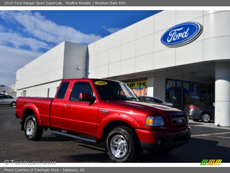 Redfire Metallic / Medium Dark Flint 2010 Ford Ranger Sport SuperCab