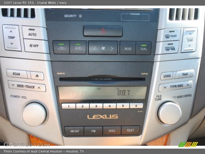 Controls of 2007 RX 350